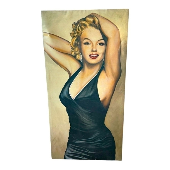 Beautiful Unique Vintage Marilyn Monroe Canvas Print Wall Art Decor - Picture 2 of 5